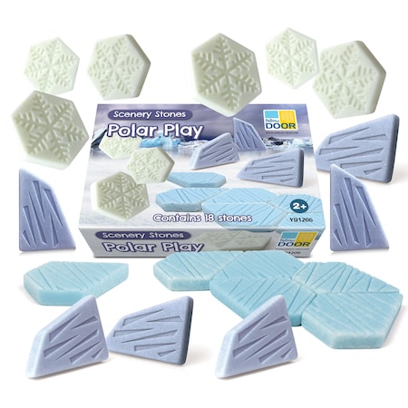 Yellow Door Scenery Stones, Polar Play, 18-Piece Set YUS1206